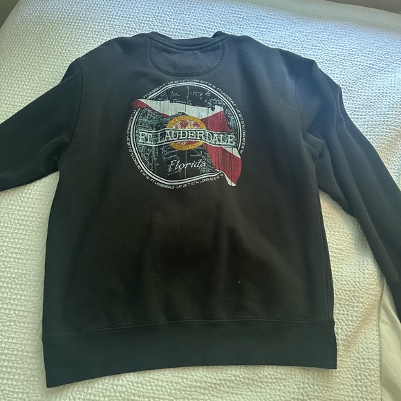 Black graphic crewneck - Picture 2 of 2